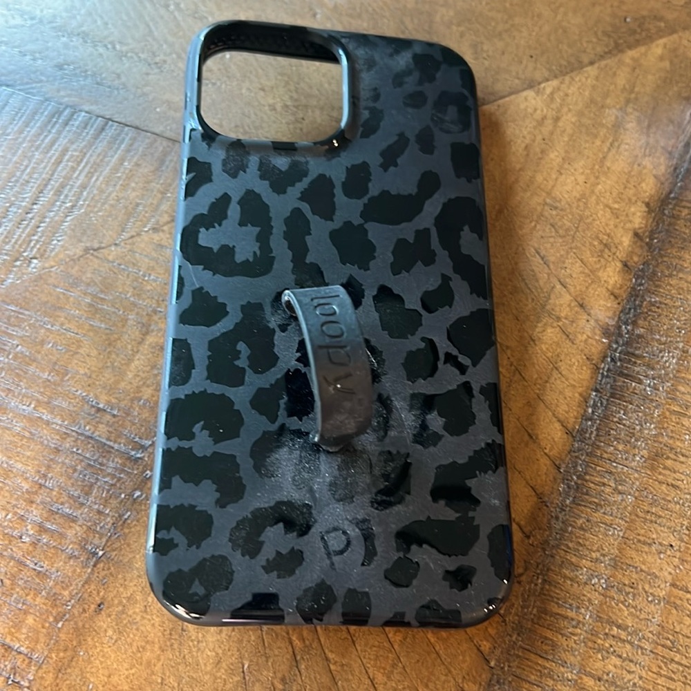 Loopy black animal print phone cover iPhone 13 Pro Max cover